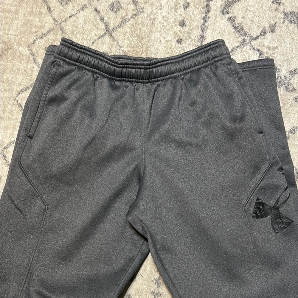 Kids Gray Under Armour jogging Pants Size Youth Large - Picture 4 of 8